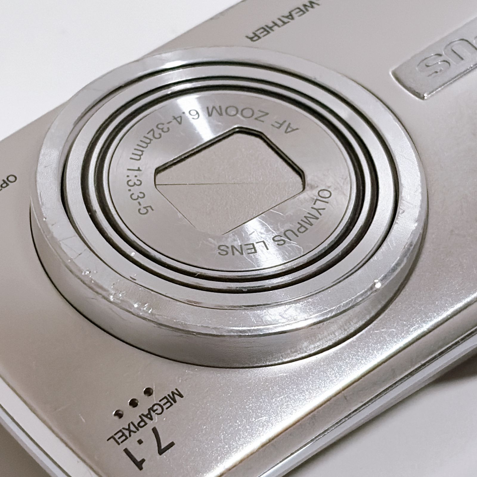 OLYMPUS μ750 カメラ コンデジ シルバー 充電器ないため動作未確認 SD