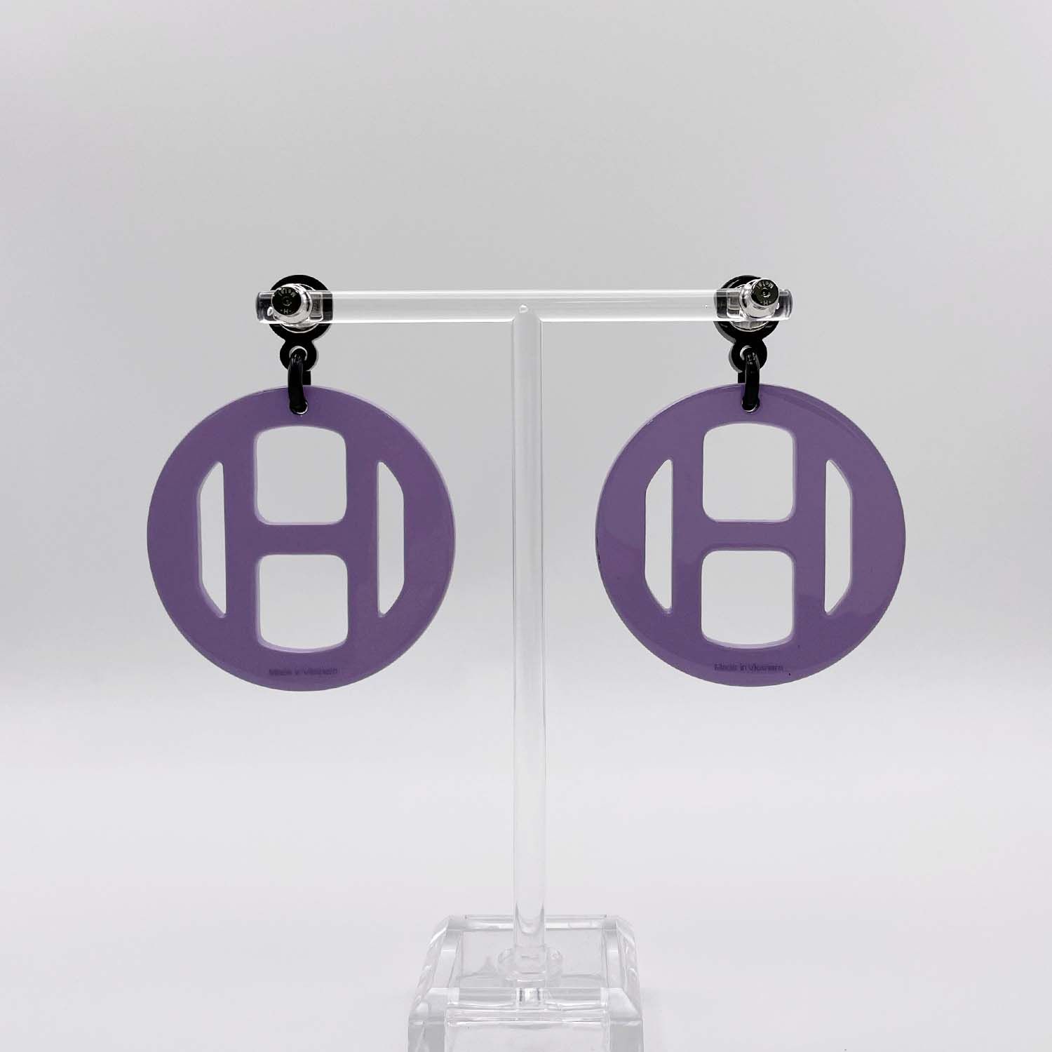 HERMES エルメス Hエキップ セリエ ノーティック ピアス ポップ 【中古 