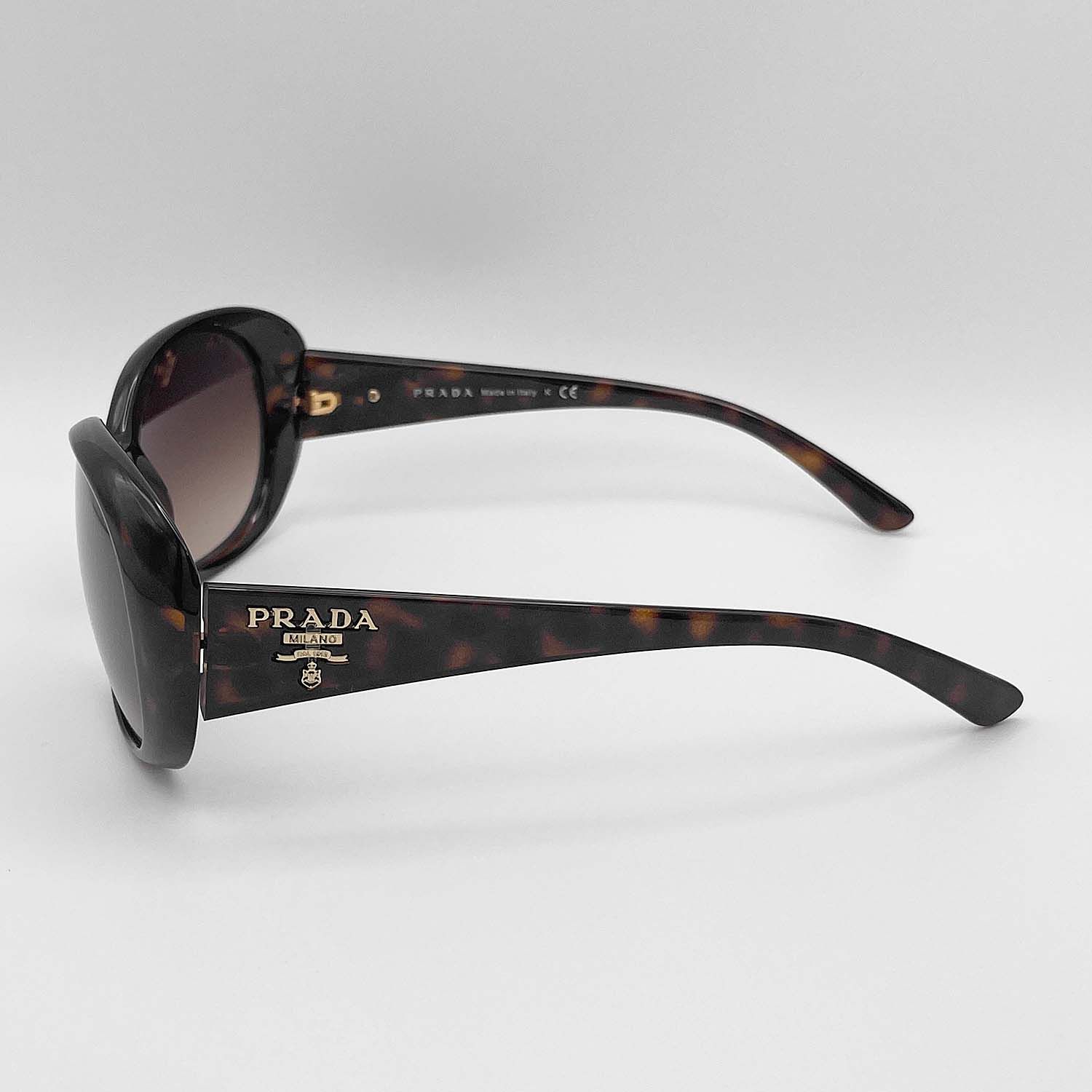 PRADA プラダ サングラス SPR26O オーバーサイズ ブラウン 【中古 