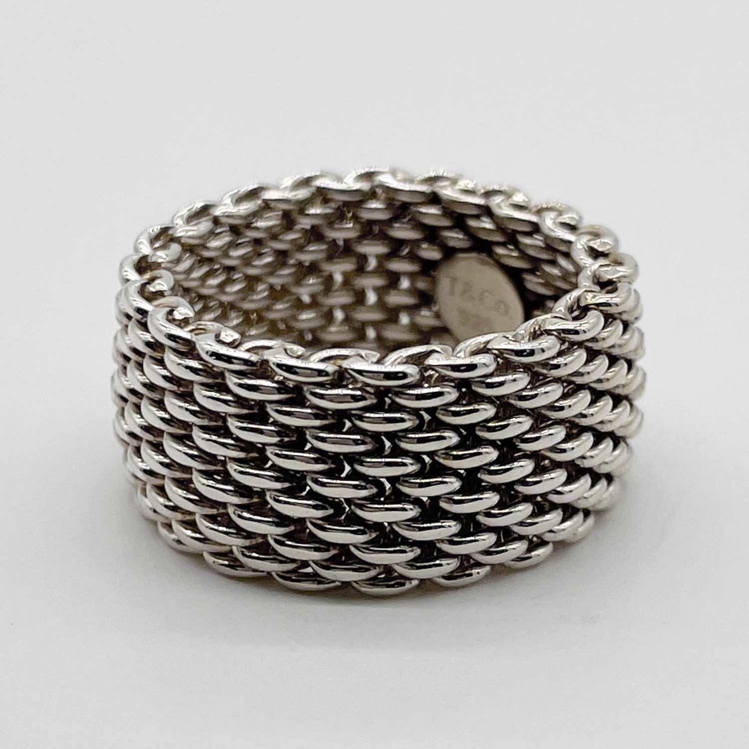 Tiffany&Co. ティファニー 12号 サマセット リング 指輪 メッシュ 
