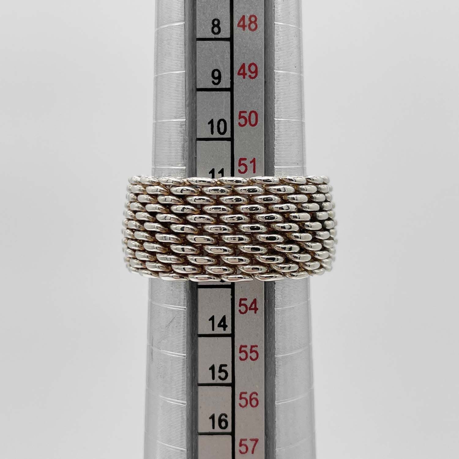 Tiffany&Co. ティファニー 12号 サマセット リング 指輪 メッシュ 