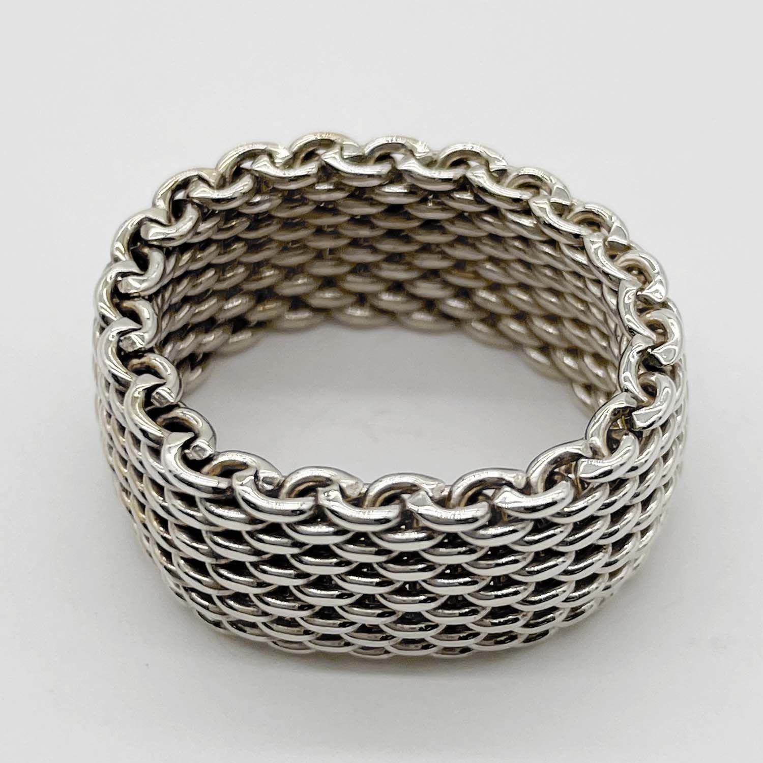 Tiffany&Co. ティファニー 12号 サマセット リング 指輪 メッシュ 