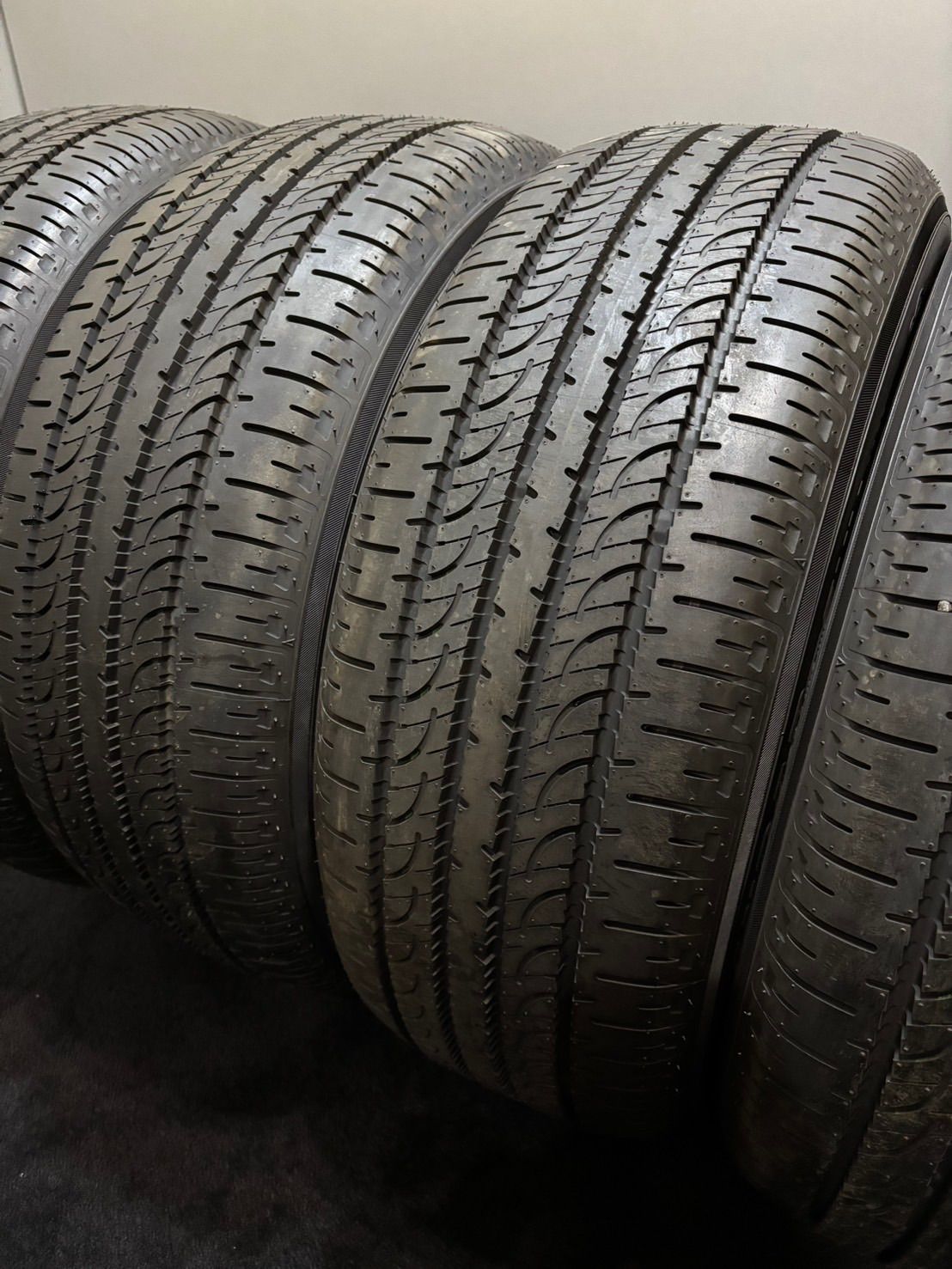 ☆新車外し品 225/55R18 YOKOHAMA/GEOLANDAR SUV G055 21年製 夏タイヤ 