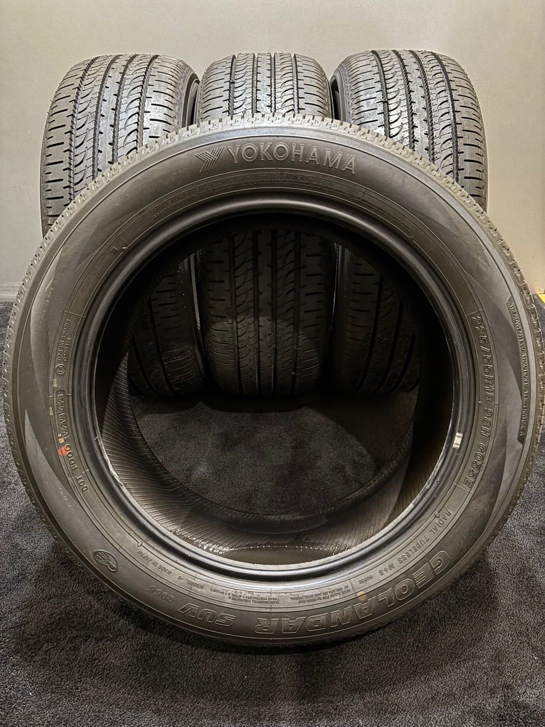新車外し】2024年製 YOKOHAMA GEOLANDAR SUV G055 225/55R18 18インチ