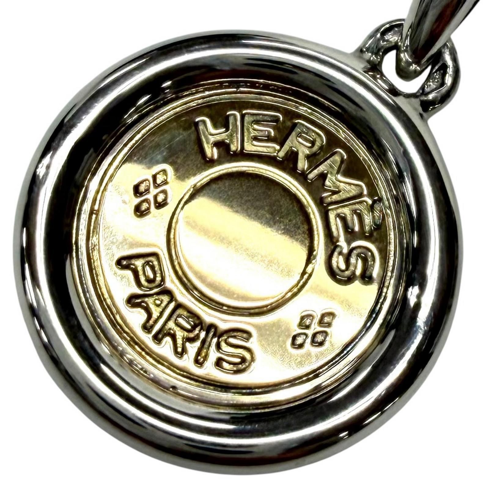 美品☆HERMES エルメス 925 750 セリエ ペンダント ネックレストップ