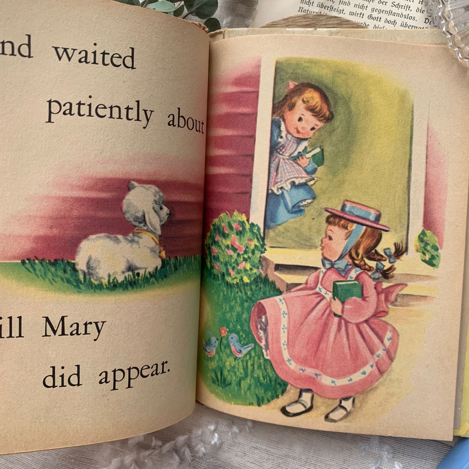 ヴィンテージ絵本『Mary Had a Little Lamb』ジャンクジャーナル素材