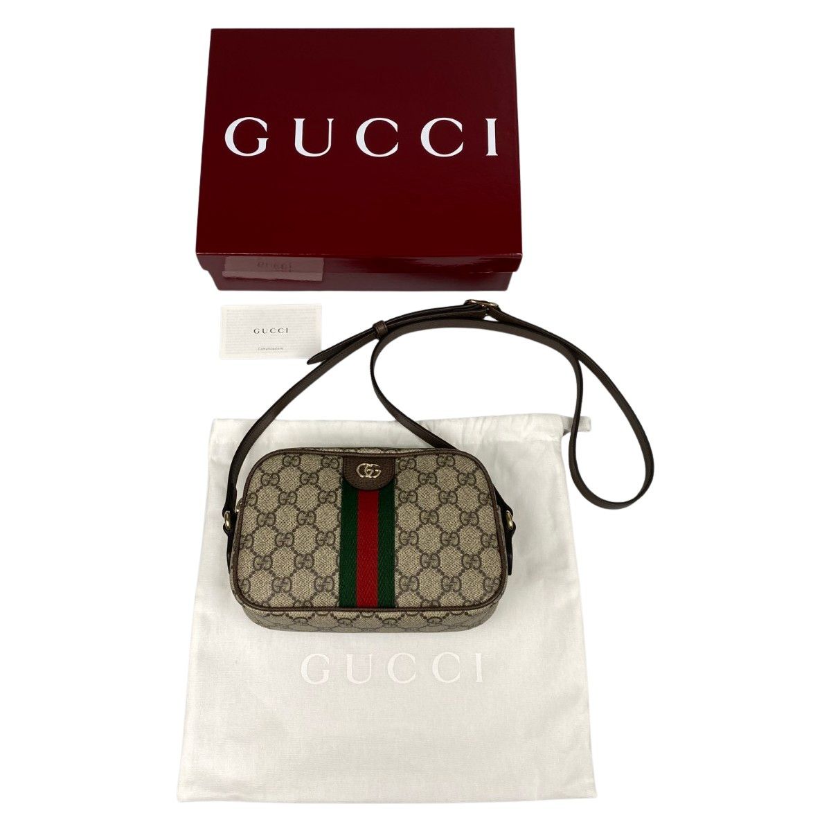GUCCI グッチ スモール カメラバッグ GGスプリーム ショルダーバッグ