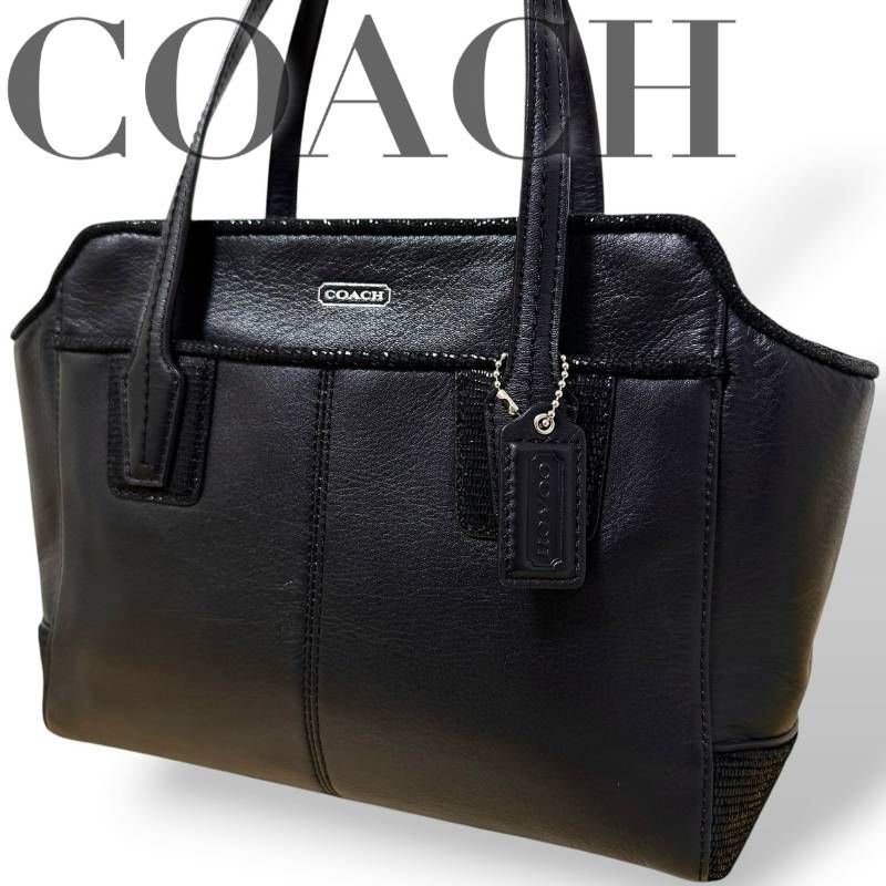 COACH コーチ☆トートバッグ ハンドバッグ チャーム ロゴ レディース 