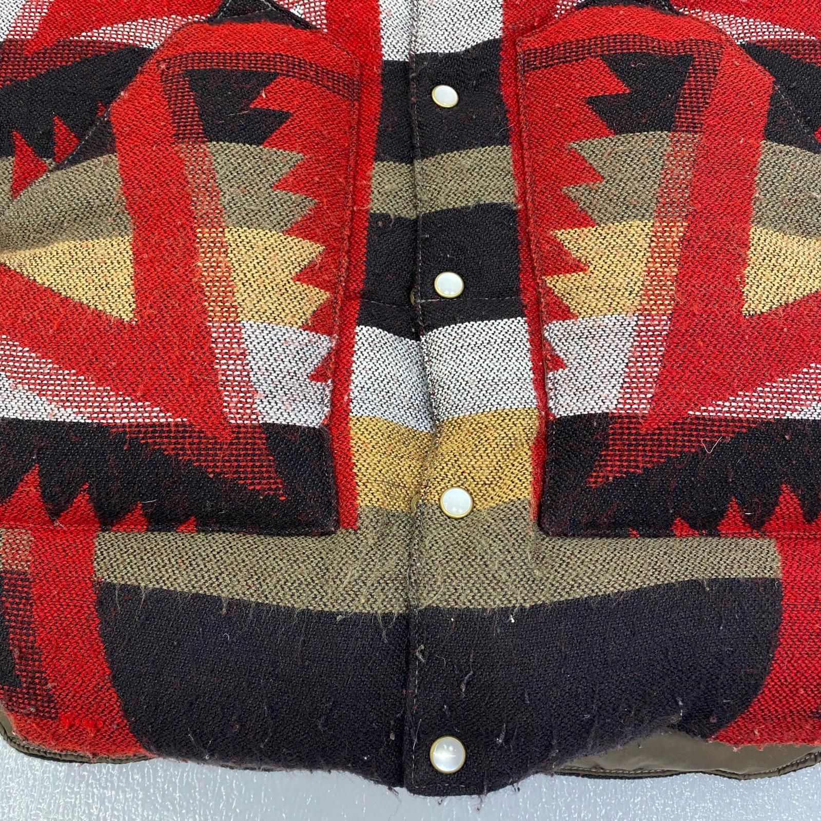 【加古川店】 中古 Rocky Mountain FeatherBed | ロッキーマウンテンフェザーベッド ダウンベスト ネイティブ柄 ダウンベスト サイズ：36 【93】 加古川店】 中古 Rocky Mountain FeatherBed | ロッキーマウンテン