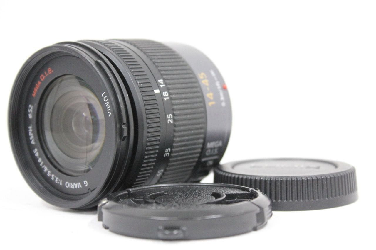 返品保証】 ルミックス Lumix G VARIO 14-45mm F3.5-5.6 ASPH 前後