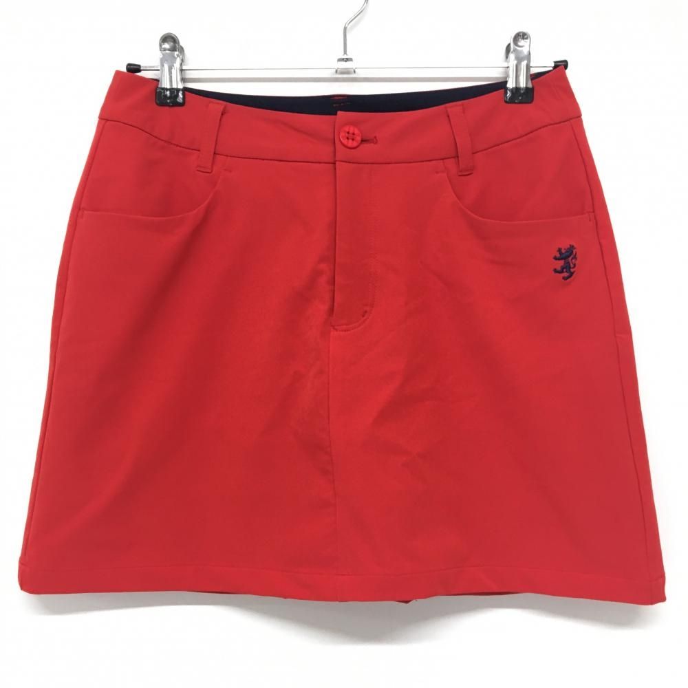 超美品】アドミラル ストレッチスカート レッド 後ろボックスプリーツ