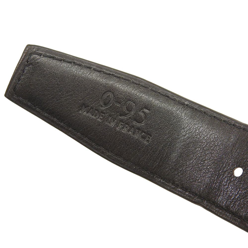 美品 JMウエストン J.M WESTON スエード ベルト シルバー バックル