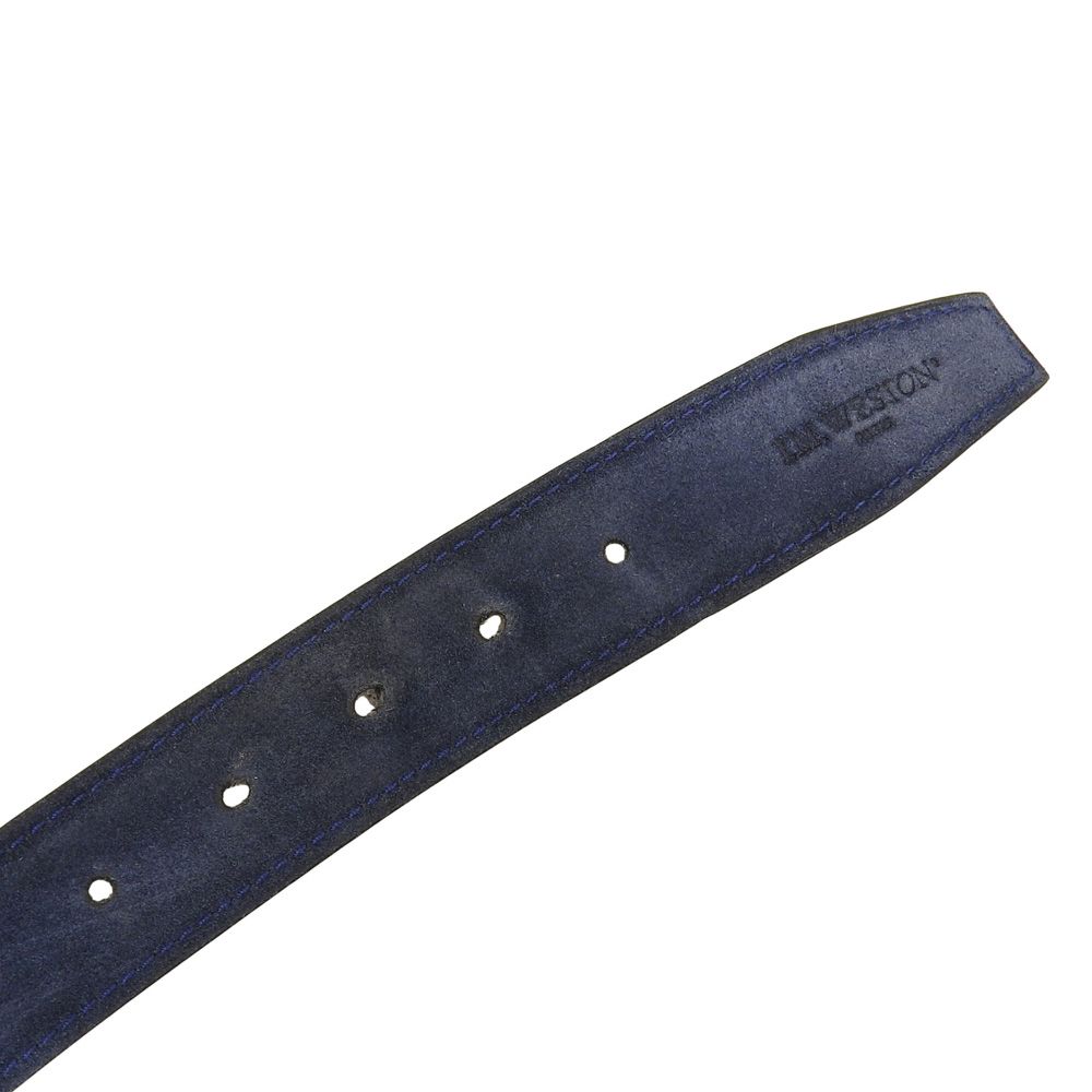 美品 JMウエストン J.M WESTON スエード ベルト シルバー バックル