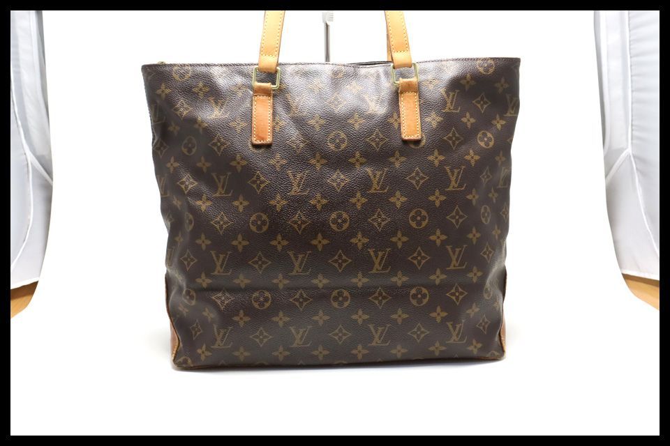 □LOUIS VUITTON モノグラム カバメゾ レザー トートバッグ ルイ 