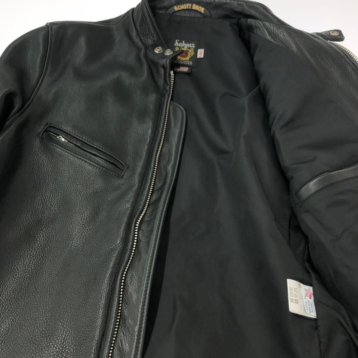 schott ショット カフェレーサー サイズ:40 ニューネイキッド/シングル