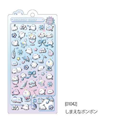 ボンボンドロップシール 4枚セットF 【クーリア正規品】 シール 