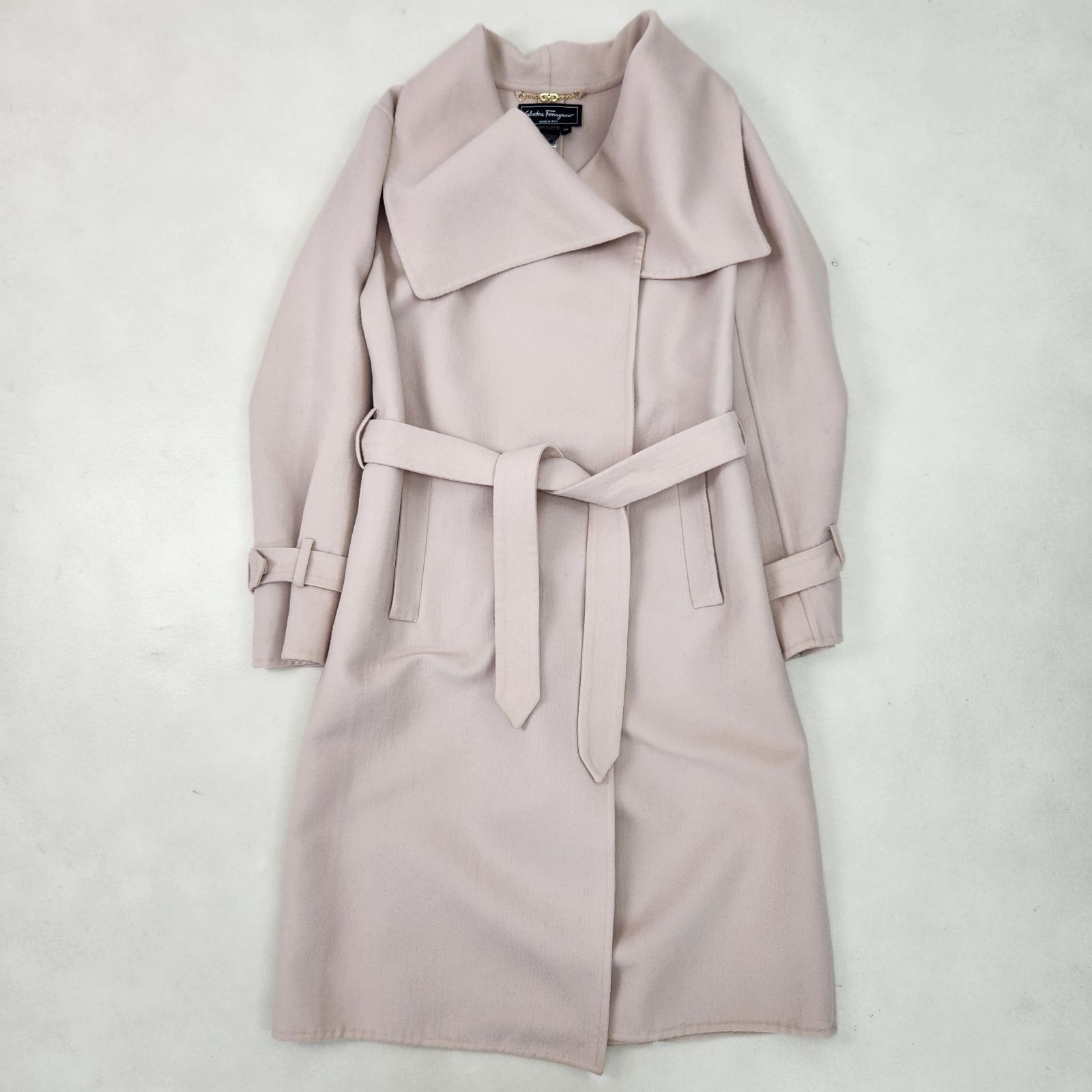 ✨新品未着用✨Salvatore Ferragamo 羊革製 ロングコート 40 