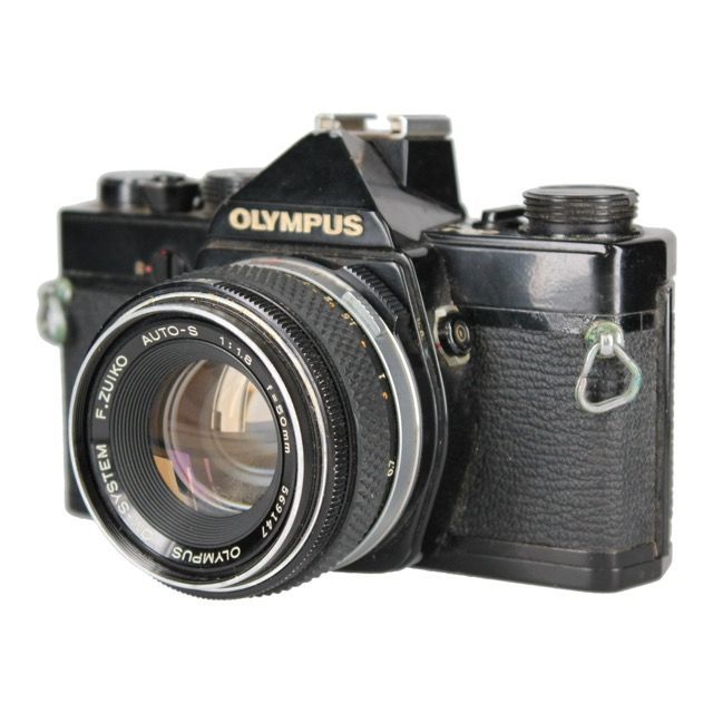[Translated Item] Olympus Olympus OM-1 Black F.ZUIKO AUTO-S 50mm F1.8 Body Lens Set e7852