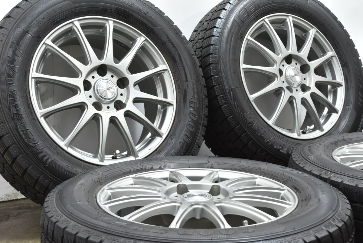 美品 バリ溝】WEDS ラブリオン 16in 6.5J +38 PCD114.3 グッドイヤー 