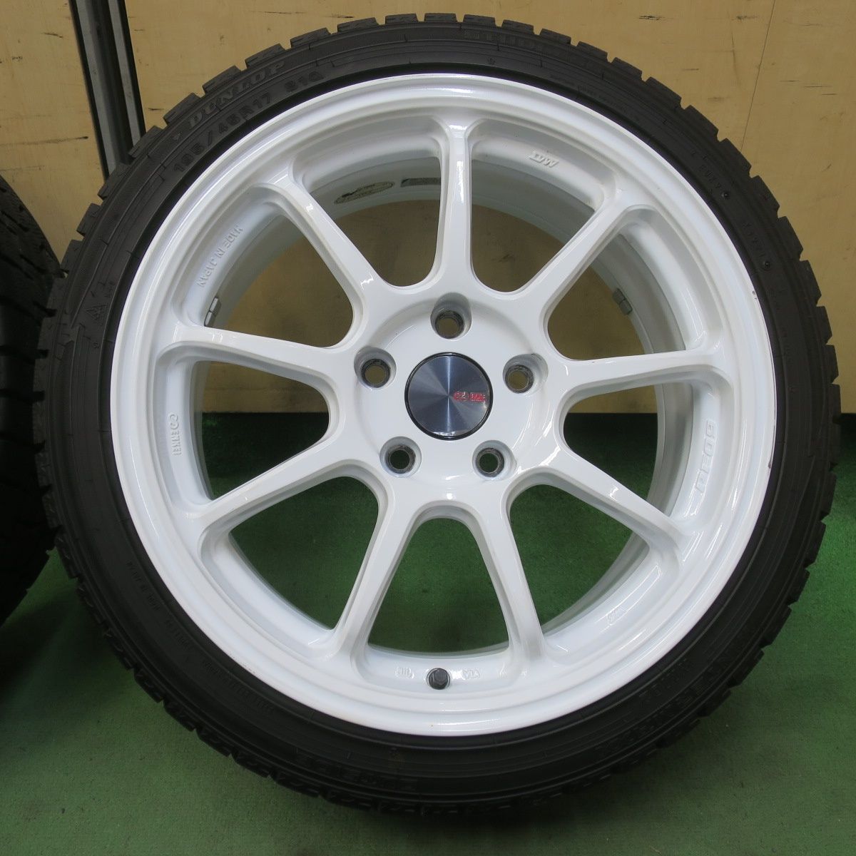 バリ溝！9分☆スタッドレス ENKEI PF09 195/45R17 ダンロップ 