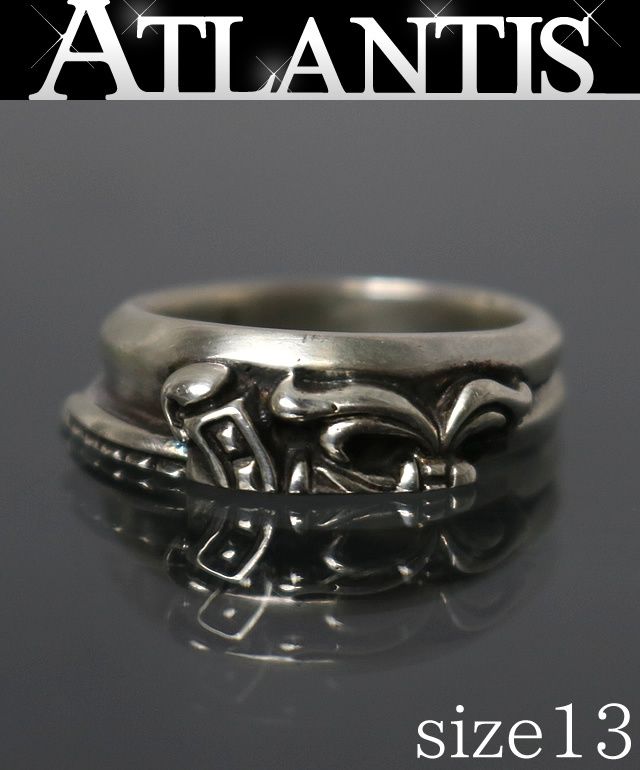 CHROME HEARTS 銀座店 クロムハーツ ハーフクラシック ダガー リング 指輪 メンズ シルバー SV925 約13号 102805 CHROME HEARTS 銀座店 クロムハーツ ハーフクラシック ダガー リング
