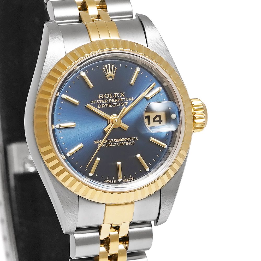 Y番 箱・保証書付き ROLEX デイトジャスト Ref.79173 ブルー 中古品