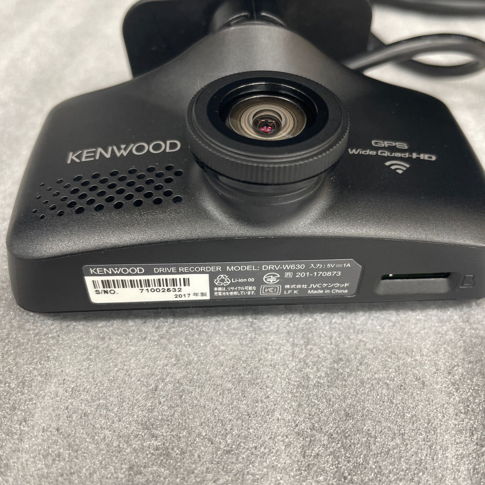 KENWOOD ドライブレコーダー DRV-W630 【中古品】 - メルカリ