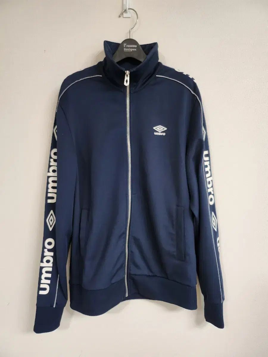 90s 2XLアンブロUmbro トラックジャケット ネイビー ジャージ 00年代
