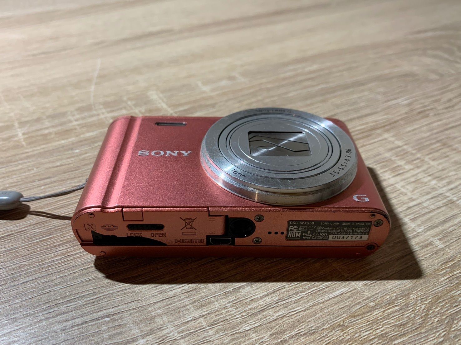 9721 Sony Cyber-shot DSC-WX350 ピンク デジカメ ジャンク品【ネ