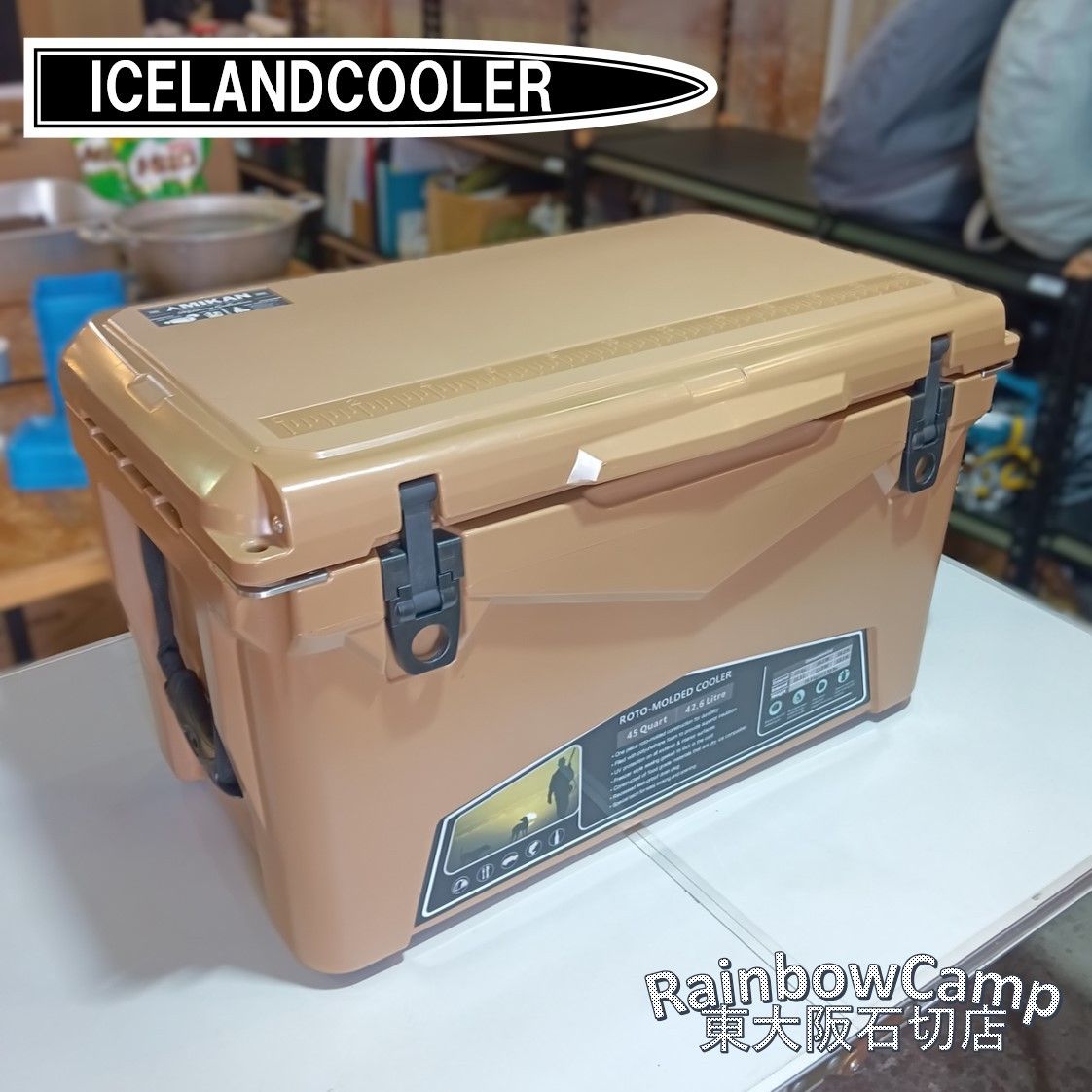 ◆ICELANDCOOLER × MIKAN(アイスランドクーラー×ミカン) MilitaryCollection 別注カラーモデル 35QT(コヨーテ) ◇ICELANDCOOLER × MIKAN(アイスランドクーラー×ミカン