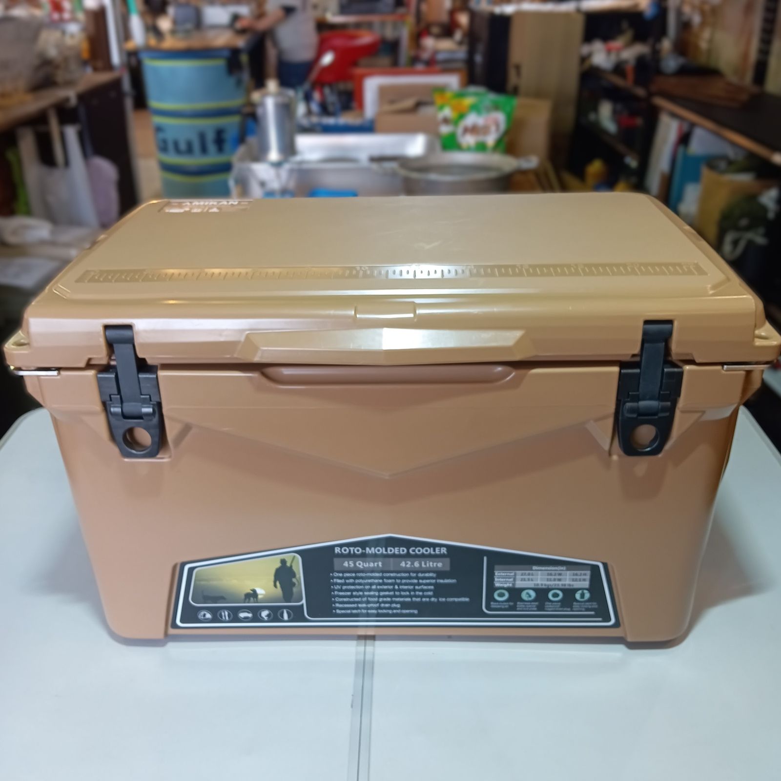 ICELANDCOOLER × MIKAN ミカン MilitaryCollection別注カラーモデル　45QT アイスランドクーラーボックス ◇ICELANDCOOLER × MIKAN(アイスランドクーラー×ミカン
