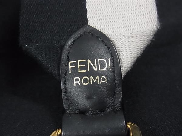 ■美品■ FENDI フェンディ FILA フィラ コラボ ストラップユー キャンバス×レザー バッグ用 ショルダーストラップ 肩掛け HA3123 □美品□ FENDI フェンディ FILA フィラ コラボ ストラップユー