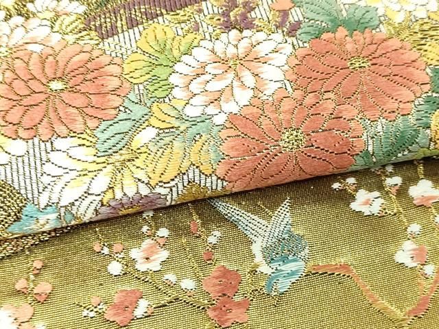 平和屋本店●六通柄袋帯　唐織　唐人形絵巻　本金箔　金泥箔　正絹　逸品　DABE9387sf 平和屋着物◎佐賀錦 平和屋本店▽六通柄袋帯 唐織 唐