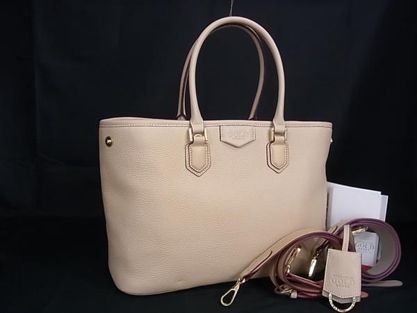 □新品同様□ COCOCELUX GOLD ココセリュックスゴールド レザー 2WAY 