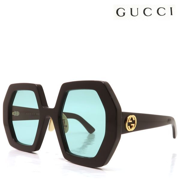GUCCI サングラス GG0772S-001 オーバーサイズ 55□26-145 オクタゴン