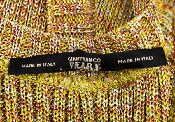 ジャンフランコフェレGIANFRANCO FERRE グリッターノースリーブニット