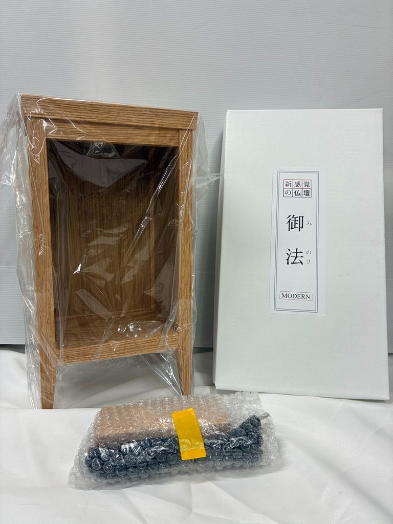 日本製「オーク無垢材使用 仏像厨子 オイル仕上 LED 手元スイッチ」手元供養 ペット供養/仏壇/ペット モダン仏壇/川本仏壇店 川本仏