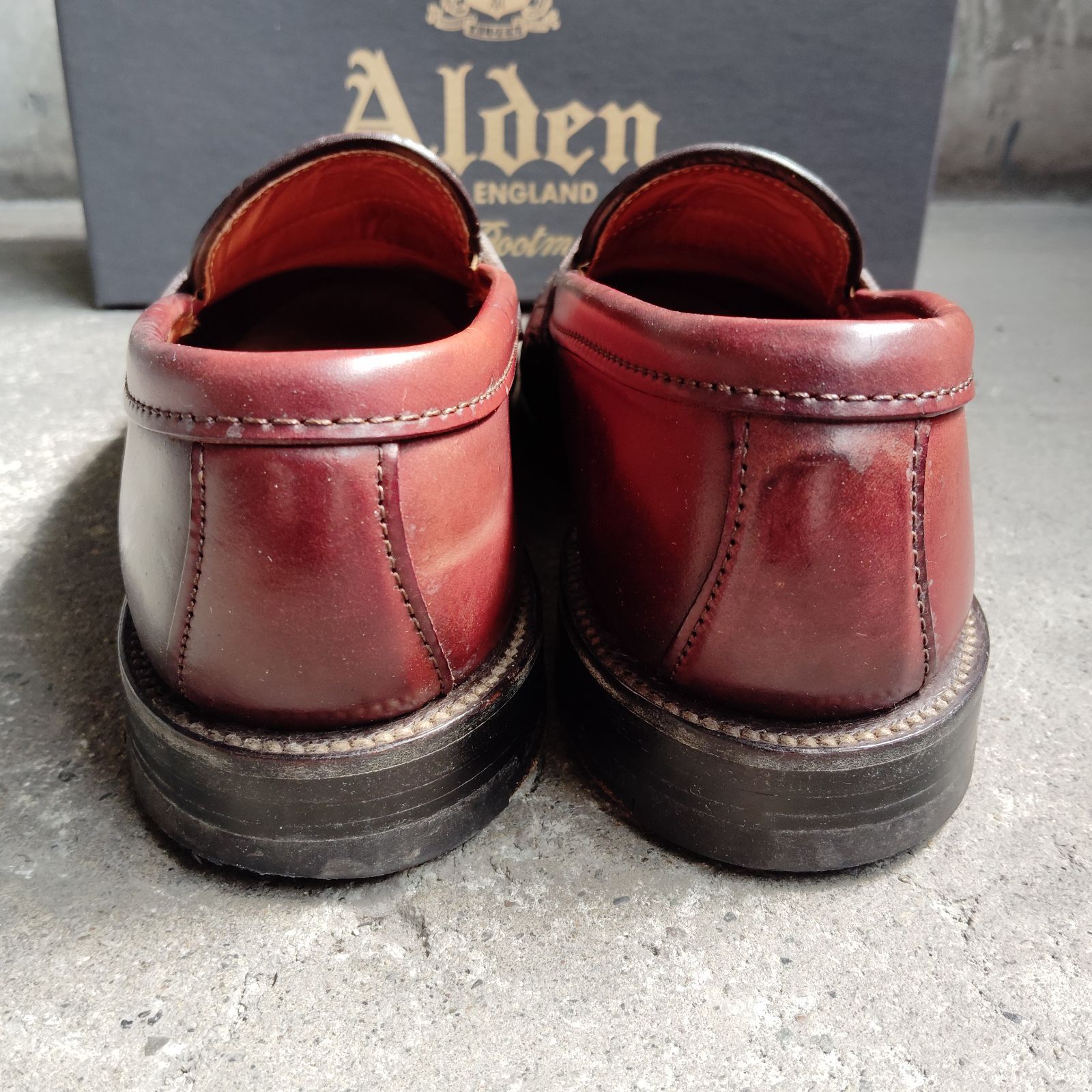 Alden BEAMS PLUS別注 99161 コインローファー コードバン US7.5D 