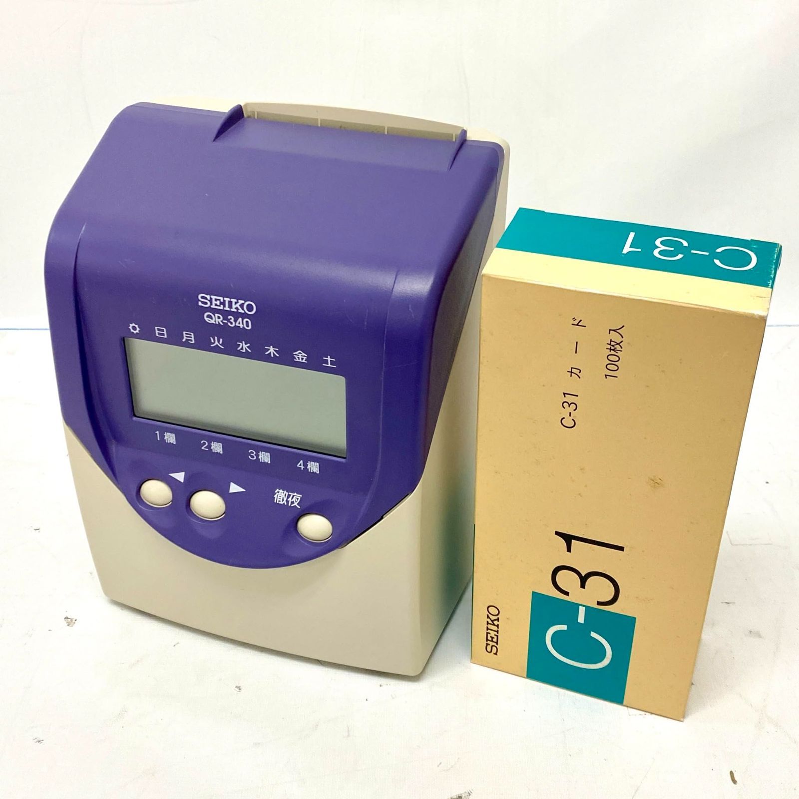 セイコーソリューションズ QR-340 タイムカード タイムレコーダー4706