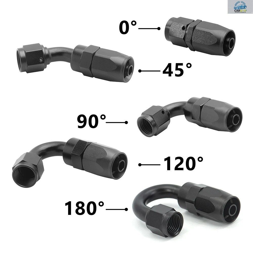 End Hose Oil Universal 0 Swivel Fuel Degree Fitting Straight 1 2 3