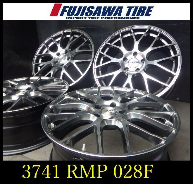 【3741】A▲送料無料▲RMP 028F▲19x7.5J 5穴 PCD114.3 +55◆4本 26102485
