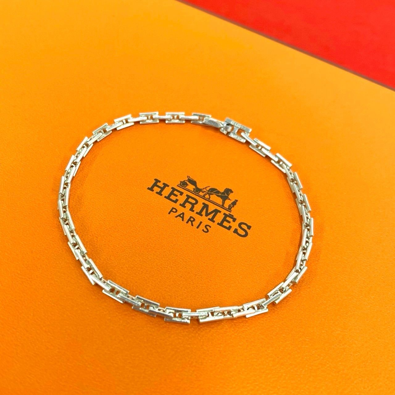 極 美品 HERMES エルメス ヘラクレス PM シルバー925 チェーン
