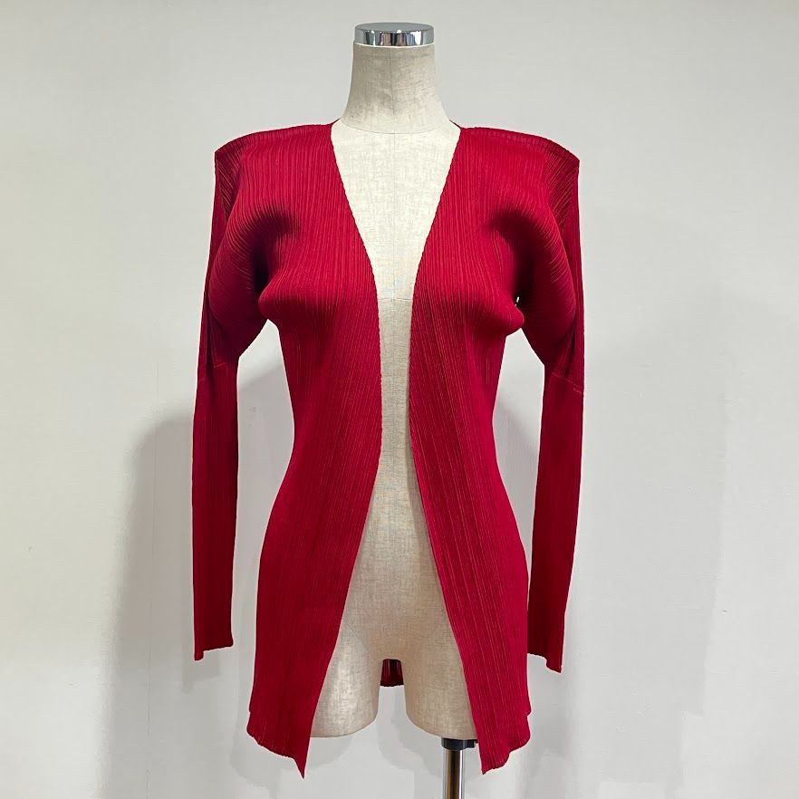 美品　PLEATS PLEASE フリーサイズ　日本製 PLEATS PLEASE PP73-JO107 プリーツプリーツ イッセイミヤケ 羽織