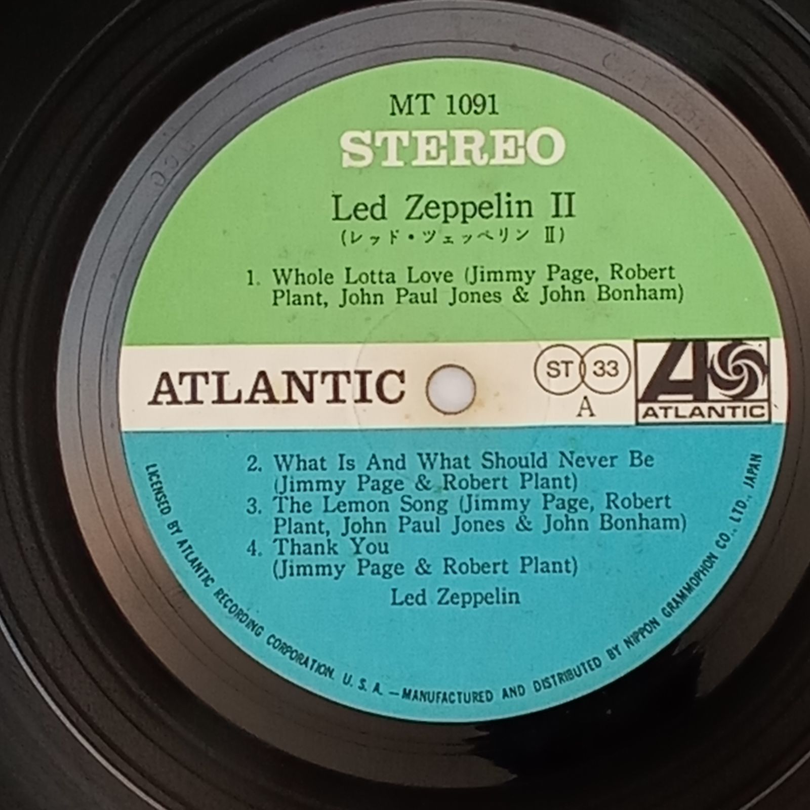 Led Zeppelin II MT 1091 レッド・ツェッペリン II LP LP】 レッド・ツェッペリン (Led Zeppelin) – レッド・ツェッペリンⅡ