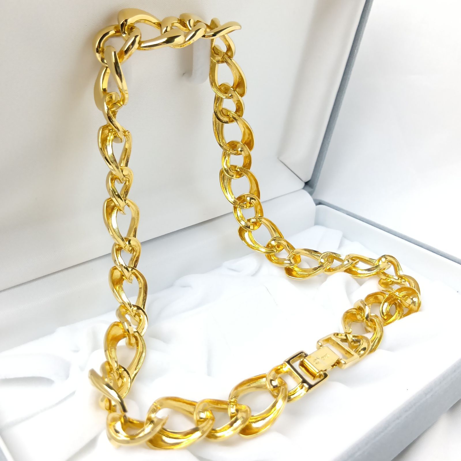 Monet] モネ ネックレス ゴールド 大ぶり チェーン 54g 希少 逸品 