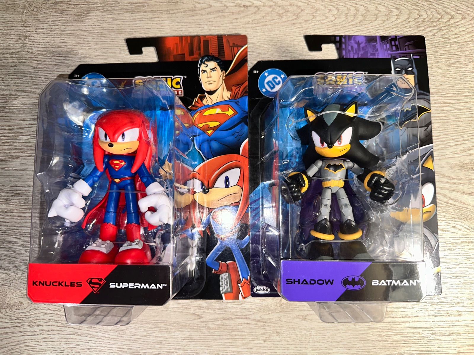 ソニック×ザフラッシュ シャドウ×バットマン DC アクション フィギュア 新品未開封】ソニック×DC シャドウ フィギュア 2体セット（バットマン