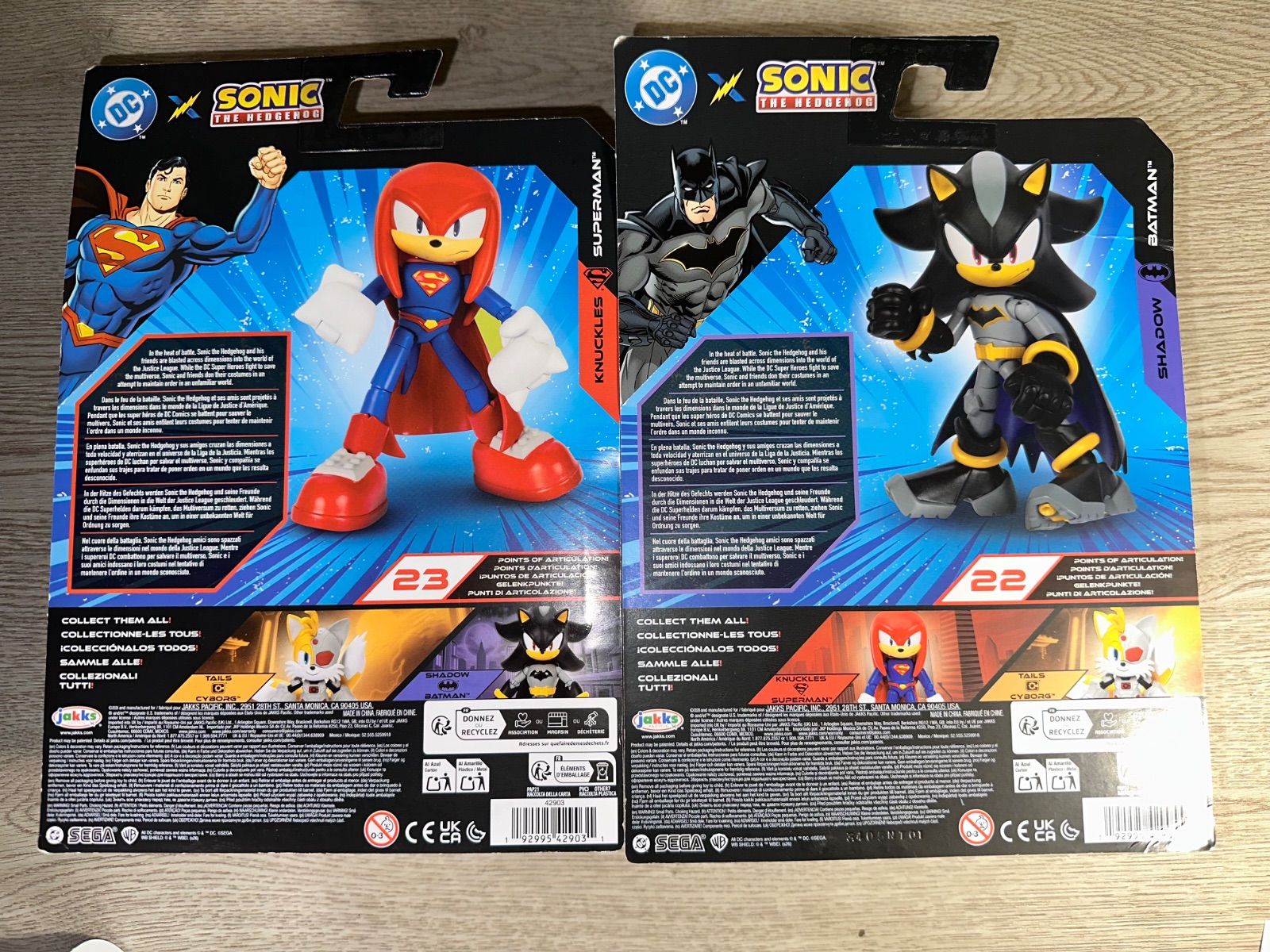 新品未開封】ソニック×DC シャドウ フィギュア 2体セット（バットマン