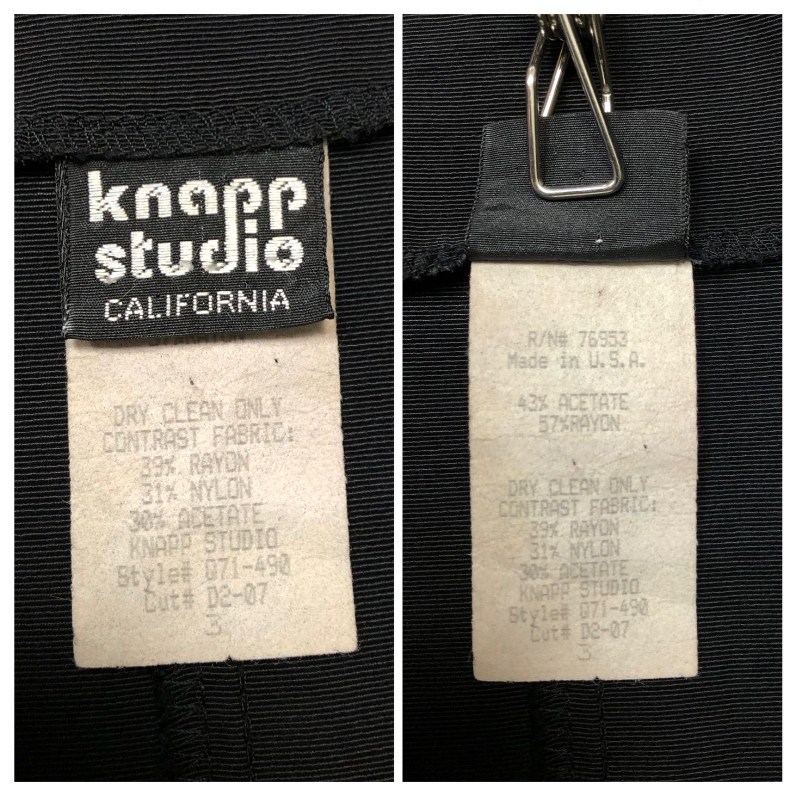 Made in U.S.A. 黒ワンピース レースワンピース インポート古着 ロング 