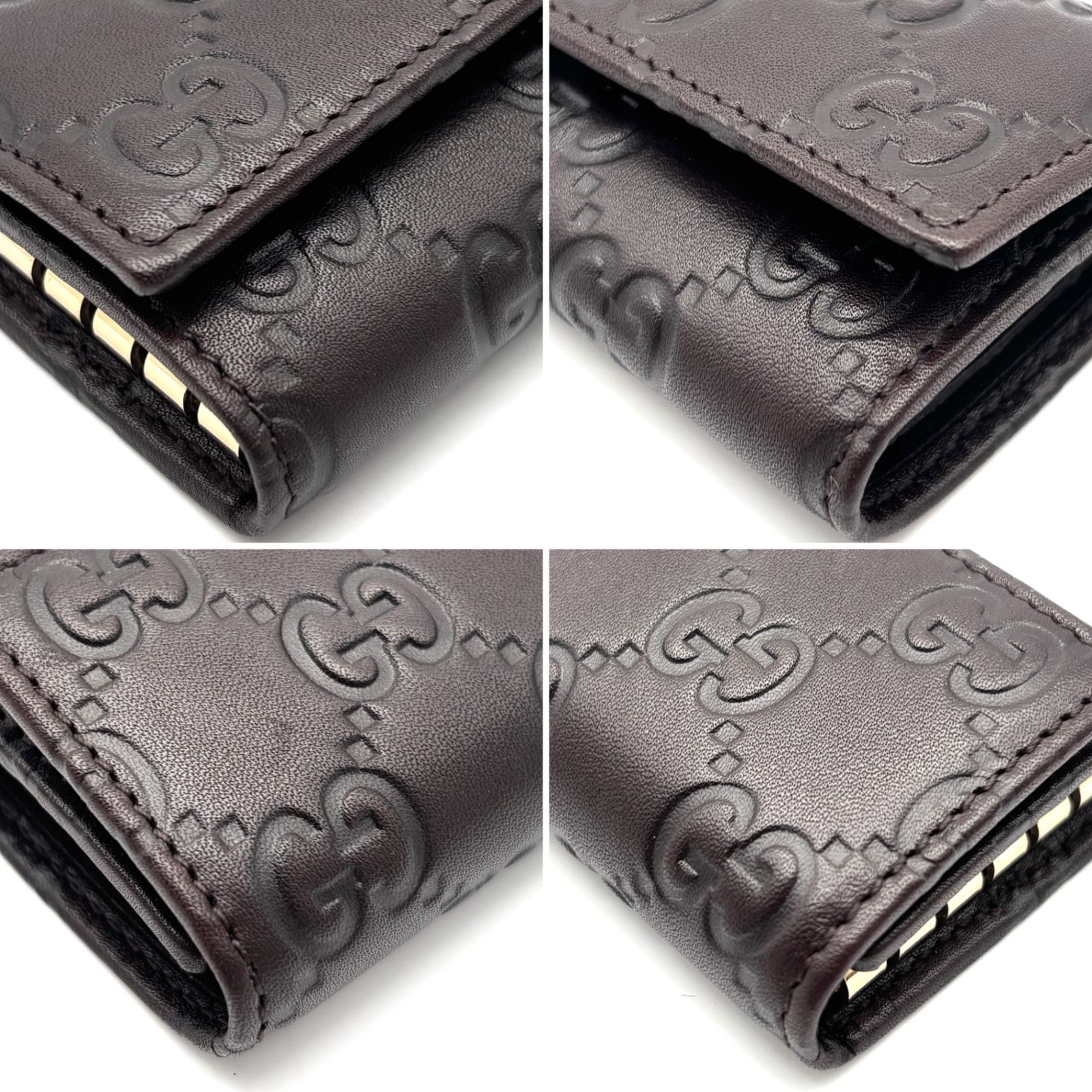 未使用保管品 GUCCI グッチ グッチシマ 6連キーケース 鍵ケース