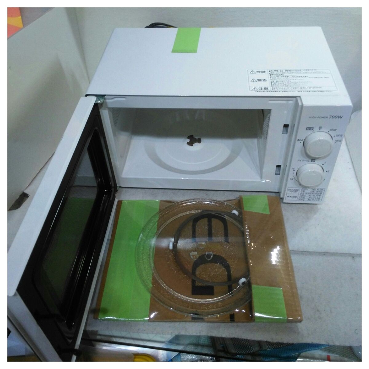 動作確認済】【中古】本体・ターンテーブルのみ アイリスオーヤマ 17L